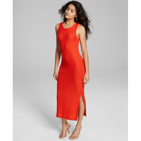 And Now This Women's Sweater Dress Red Size X-Large