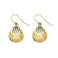 thumbnail image 1 of FB Jewels 14K White And Yellow Gold Fancy Dangle Womens Earrings 27MM X 15MM, 1 of 1