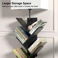 thumbnail image 5 of OUTONLIFE Floor Lamp with Shelves,Tree Bookcase with Light, 9-Tier Floor Standing Bookshelf for Living Room Bedroom, Office,Black, 5 of 8