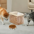 thumbnail image 2 of Airtight Pet Food Storage Container with Treat Dispenser Large Capacity Dog Cat Food Bin for Dry Kibble Cereal Soybean Flour and Animal Feed Storage for Kitchen Pantry Barn Garage Organization, 2 of 4