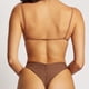 thumbnail image 4 of Traje de baño para Mujer Empalme Sin Espalda Estilo Hueco Erógeno Moda Ligero Transpirable Casual Trajes de baño Divididos para la Playa Marrón M, 4 of 8