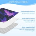 thumbnail image 4 of Ironing Mat Portable Ironing Blanket for Table Top Travel Ironing Pad for Washer Dryer 27.6" x 47.2" Purple Glowing Butterflies, 4 of 6