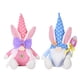 thumbnail image 5 of PinkEaster Bunny Gnome Elfo de peluche Decoraciones hechas a mano Sin rostro para muñeca Conejo escandinavo Tomte Home Table Ornament esquí esquí Gafas de esquí, 5 of 5