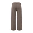 thumbnail image 4 of Oksale Wide Leg Sweatpants Women Loose Fit Petite Ankle Pants with Pockets Casual Elastic High Waisted Sweat Pants for Running Athletic Workout Coffee M, 4 of 9