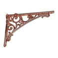 thumbnail image 4 of Wall Shelf Bracket Shelving Bracket Corner Brace Vintage Style Rose Gold for Farmhouse Kitchen Pantry Shelves, 4 of 9