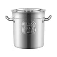 thumbnail image 3 of Olla de sopa de acero inoxidable, olla comercial, cubo para salmuera, utensilios de cocina de doble Mango, olla para hervir, cantimploras domésticas 25cm mayimx ollas grandes para sopa, 3 of 9