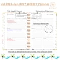 thumbnail image 3 of Academic Planner 2026-2027 Calendar Notebook(Jul.2026-Jun.2027,6.3"x8.5") Weekly Monthly Planner for Women Men 2026-2027 Planner Supplies-Flower, 3 of 9