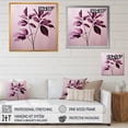 thumbnail image 4 of Designart "Precision In Plum Purple Leaves I" Leaves Canvas Wall Art, 4 of 7