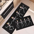 thumbnail image 2 of Injueey Alfombras de cocina de Halloween de moda antideslizantes y absorbentes para la decoración de la cocina de Halloween de la fiesta de Hardware estilo1 15.7*24+15.7*47, 2 of 6