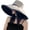 Blackbeige, variant on Women Wide Brim Summer Sun Hat Wired Edge Beach Bucket Fishing Hats Reversible Foldable Travel UV Protection