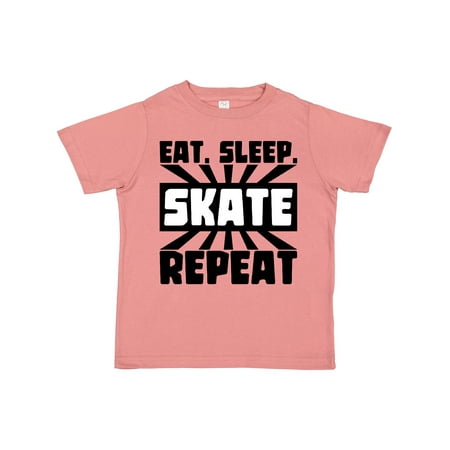 

Inktastic Eat Sleep Skate Repeat Gift Toddler Boy or Toddler Girl T-Shirt