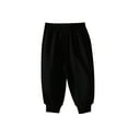 thumbnail image 4 of Toddler Sweatpants Black Pants Kids Drawstring Pants With Pockets Boys Solid Pants Boys Active Pants 7-8 Years, 4 of 4