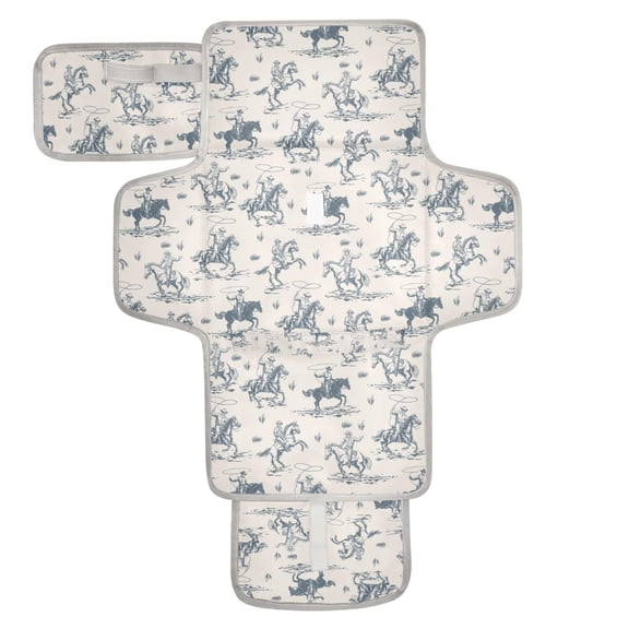 Almohadilla cambiadora CHUROUSY portátil y plegable con almohadón 62 x 30 cm