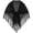 Black, variant on Boho Open Knit Fringe Shawl Wrap Triangle Scarf, Beige