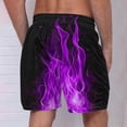 thumbnail image 4 of WAVSUF Summer Drawstring Shorts for Mens Elasticity Short Pants Purple Size S, 4 of 4