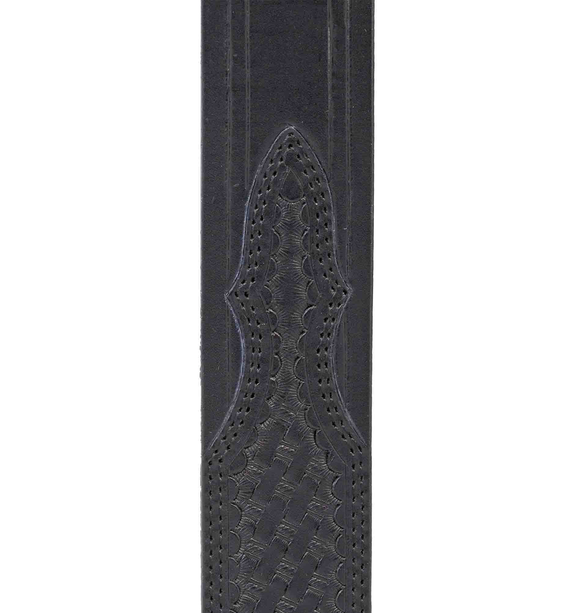 Men's Wrangler 38mm Western Emobssed Basket Weave Leather Belt