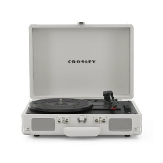 CR49 Portable Black Record Turntable - Walmart.com