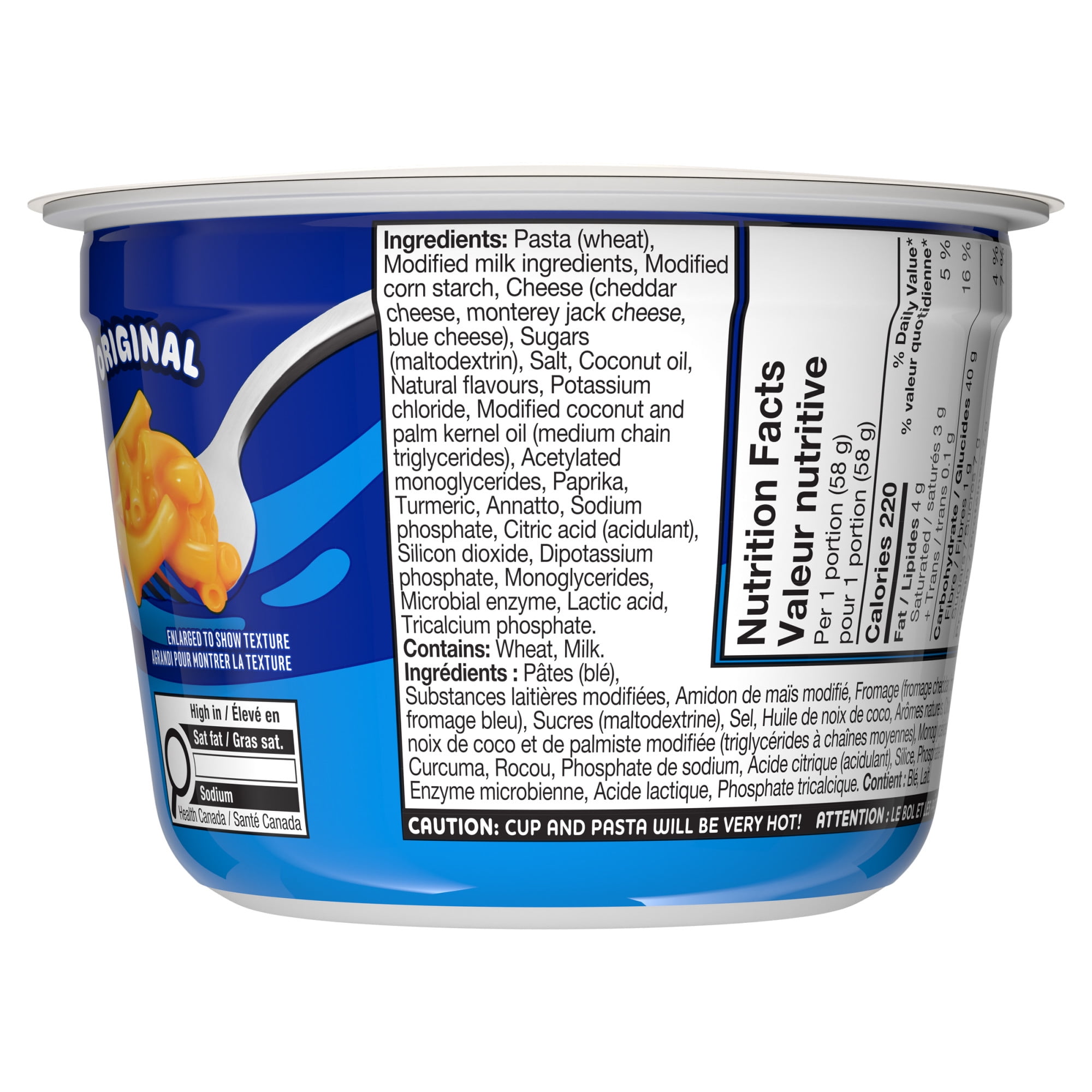 Kraft Dinner Original Macaroni & Cheese Snack Cups