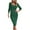 Green, variant on BangWanChi Sweater Dress for Women Sexy Women's Elegant Sweater Knitted Long Sleeve Solid Color Round Neck Dress