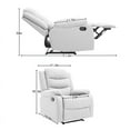 thumbnail image 4 of Spirit up Art 31.1" Wide Fabric Manual Standard Recliner in Gray, 4 of 9