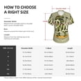 thumbnail image 4 of Uemuo Dinosaur Printed Women's Classic V-Neck T-Shirt - Soft, Breathable, Moisture-Wicking, Perfect for Casual, Office, Travel, and Everyday Wear-3X-Large, 4 of 5