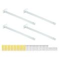 thumbnail image 1 of Unique Bargains Floating Shelf Bracket,4 Pack 18 Inch Iron Hidden Wall Mounted Shelf Supports (White), 1 of 6