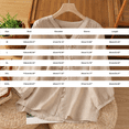 thumbnail image 4 of Women's Cotton Linen Embroidered V Neck Short Sleeve T Shirt Loose Summer, 4 of 5