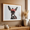 thumbnail image 5 of Floral baby donke - Photography Animal Humor Floral Wildlife Farmhouse Portrait Rustic Unframed Wall Art Print 24 x 36 inches, 5 of 7