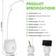 thumbnail image 2 of Lámpara de escritorio LED con soporte para bolígrafo, soporte para teléfono, inalámbrico, luz de control táctil, batería recargable USB flexible ajustable para dormitorio, oficina, niños y niñas Zhivalor WLJ-4326, 2 of 2