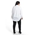 thumbnail image 3 of Camisa con boton de perla Roman Fashion Tallas Extras 5103 Blanco 36, 3 of 7