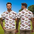 thumbnail image 5 of Binienty Patriotic Horse Star Golf Shirt for Couple Breathable Quick Dry Funny Golf Shirt for Men Women with Quarter Zip Classic Fit Short Sleeve Athletic Tops for Running Casual, 5 of 7