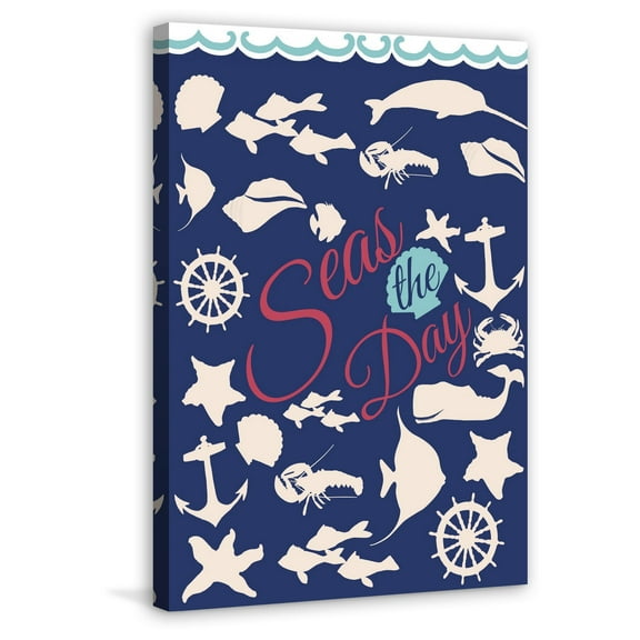 "Seas the Day" Painting Print on Wrapped Canvas