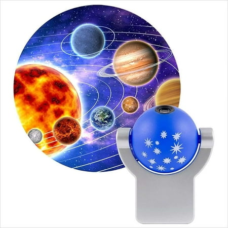 

Projectables Solar System LED Night Light Plug-In Dusk-to- Sensor Auto