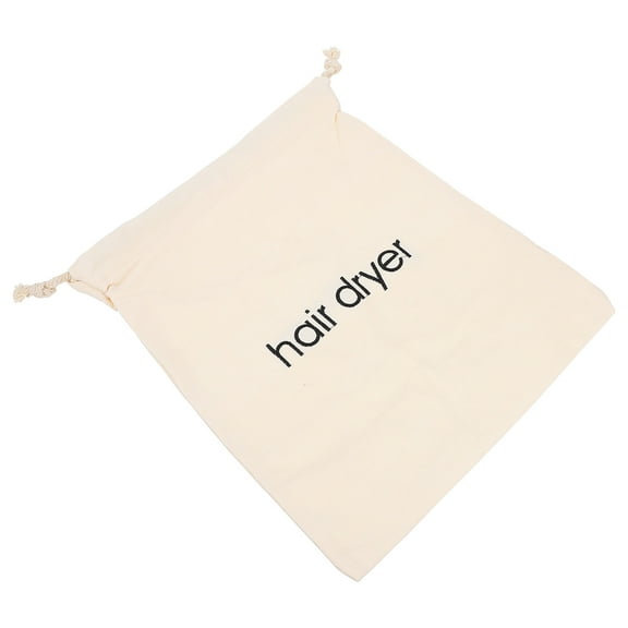 BESTOYARD Beige Hair Dryer Storage Pouch for Bathroom and Guest Room Use