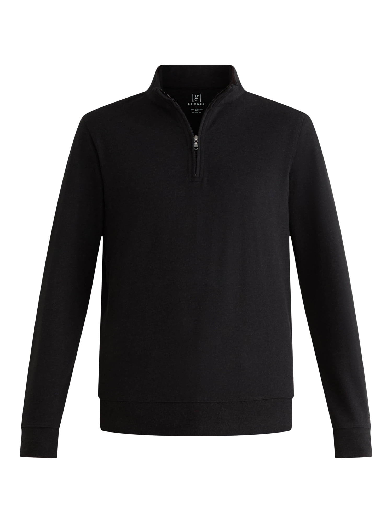 George Men's and Big Men's Knit Jersey Quarter Zip Pullover with Long Sleeves, Sizes S-3XL
