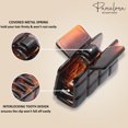 thumbnail image 4 of Parcelona French Checkered Small Celluloid Jaw Hair Claw Clamps for Women(2 Pcs), 4 of 31