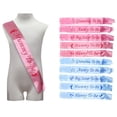 thumbnail image 4 of Baby Shower Sash Party Decoration Mom To Be/Grandma/Auntie/Nanny/Big Sister Silver Fabric Cloth, 4 of 6