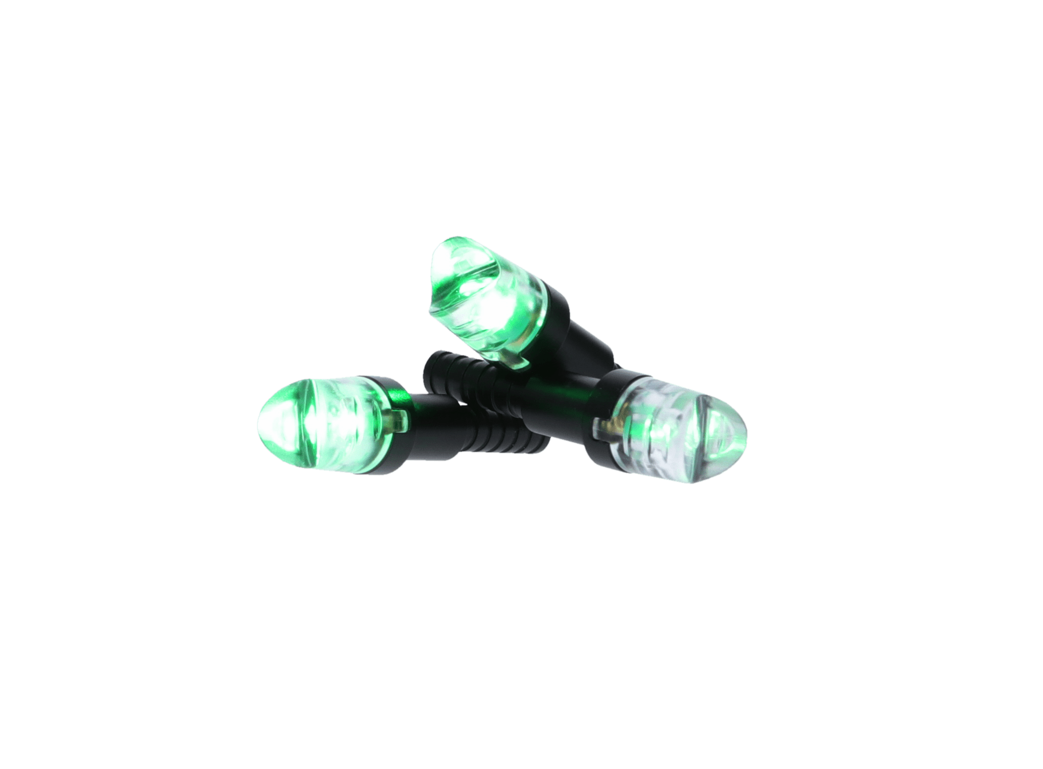 (3 pack) New Archery Products ThunderGlo llluminated Half Moon Green Crossbow Nock, 3-PK