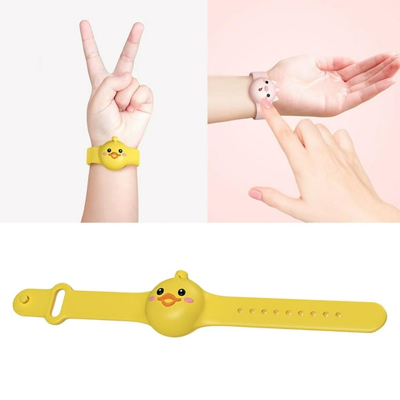 Dispensador de desinfectante de manos rellenable Fernando pulsera desinfectante amarillo