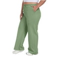 thumbnail image 2 of BLVB Womens Plus Size Sweatpants Casual Loose Comfy Lounge Pants Drawstring Elastic Waist Sports Running Trousers with Pockets, 2 of 7