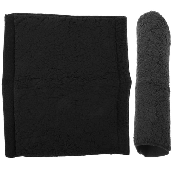 WRITWAA Non-Slip Wheelchair Handle Grips Thicken Padded Black Polyester 2Pcs