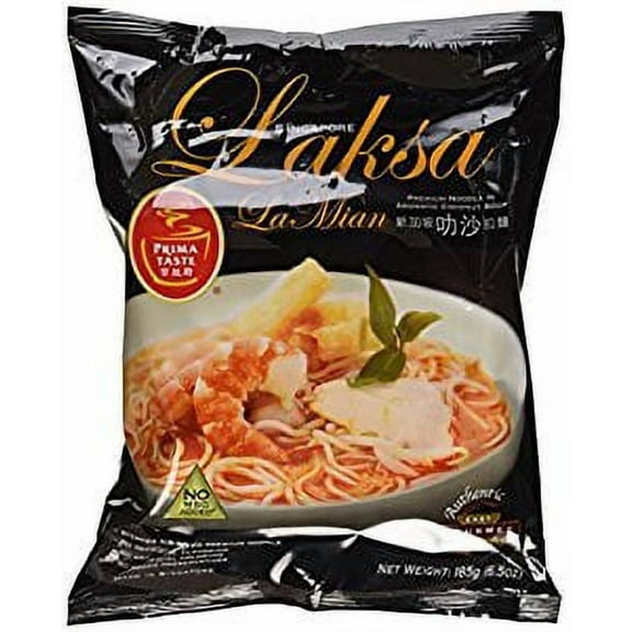 NineChef Bundle - Prima Taste Laksa La Mian 185g (Pack of 12)   1 NineChef Brand Long Handle Spoon