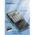 thumbnail image 3 of Calculator Push-pull 4 Inch LCD Writing Tablet Digital Drawing Pad 12 Digits Display with Stylus Pen Erase Button Lock Function(Ash), 3 of 8