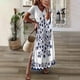 thumbnail image 2 of Vestidos casuales de verano con cuello en V y manga corta para mujer Fridja qw6569, 2 of 5