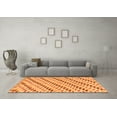 thumbnail image 3 of Ahgly Company Indoor Rectangle Abstract Orange Modern Area Rugs, 5' x 7', 3 of 4