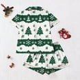 thumbnail image 4 of Wensltd Plus Size Christmas Print Short Sleeve Nightwear for Women Button Down Pajama Set Cozy Sleepwear S-XXL, 4 of 5