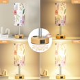 thumbnail image 2 of Lámpara de mesa Fenmzee Floral Touch con USB-C y regulador táctil de 3 niveles, 2 of 8