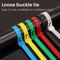 thumbnail image 3 of OIUR Cable Zip Ties Releasable Adjustable Nylon Cable Ties Multi-Purpose Self-Locking Plastic Wire Ties for Cord Management, 3 of 7
