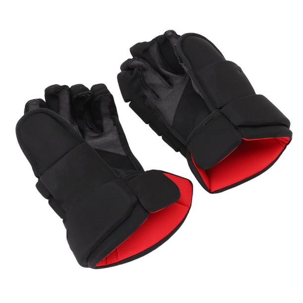 Guantes de hockey Sobre Hielo, Guantes de Hockeys de Calles Rolleros Ligeros Transirables Con Palma Resistente Y Amortiguación de Espuma Suave Para Niños, Junior Y Senior