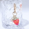 thumbnail image 3 of Cute Strawberry keychain - Daisy Flower Heart Key rings - Bag Charms Purse Accessories Decor for Women Girl Gift, 3 of 6